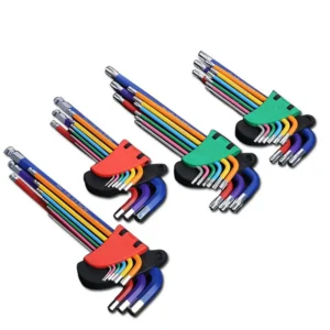 9-Piece Long Arm Hex Key Set (1.5mm-10mm) Chrome Vanadium