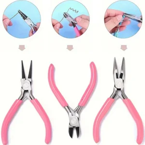 Mini Pointed Pliers Set for Jewellery & Wire Crafting